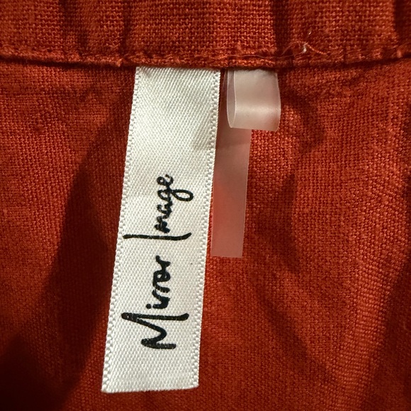 Women's Sleeveless Burnt Orange Tank Top - Picture 4 of 7